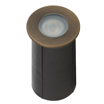 Halon 24V Brass Exterior LED Inground Light