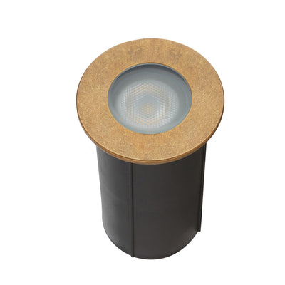 Halon 24V Brass Exterior LED Inground Light