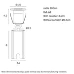 Halon 24V Brass Exterior LED Inground Light