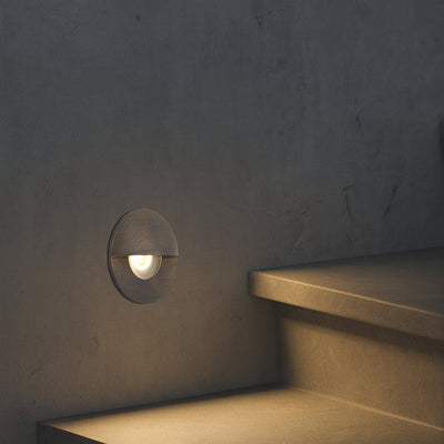Halon 24V Brass Step Light — lifestyle
