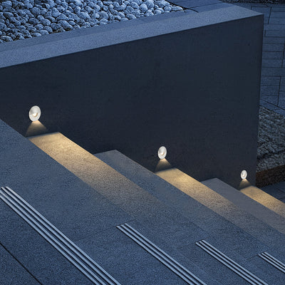 Halon 24V Brass Step Light — lifestyle