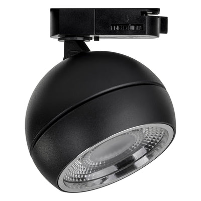 Ondo Single Circuit 6w or 9w Tri Colour Dimmable Black Track Head - HCP-1021911