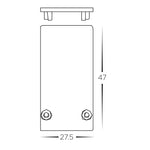 End Caps to suit Recessed Deep Low Voltage Track