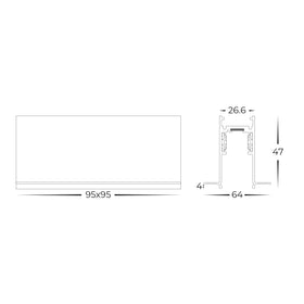 L-Joiner to suit Recessed Deep Low Voltage Track