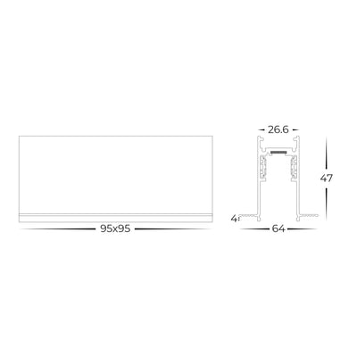 L-Joiner to suit Recessed Deep Low Voltage Track