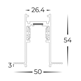 Recessed Deep Track to suit Low Voltage Track System