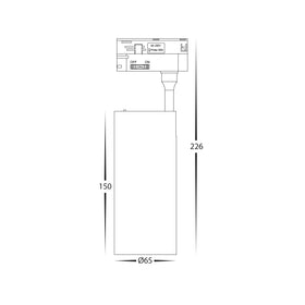 Single Circuit 20W Dali Dimmable Track Head