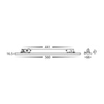 Three Circuit 560mm 30w Dimmable Track Light