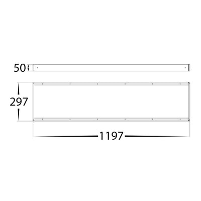 Surface Mount Kit to Suit Rectangle 40w LED Panel - HCP-17340-R-SM (2)