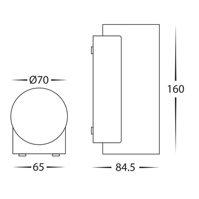 2x 6w Up & Down LED Wall Light
