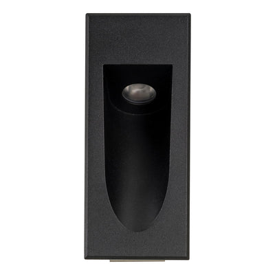 Black Rectangle Recessed 3w LED Triac Dimmable Step Light - HCP-2220302