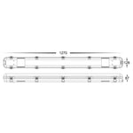 20w 40W LED Weatherproof Emergency Batten