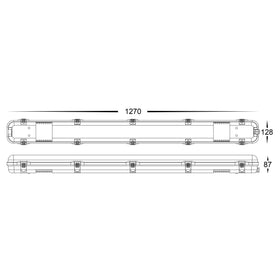 20w 40W LED Weatherproof Battens