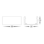 Mounting Clips to suit 18w Wall Washer Lights - HCP-24718-MC (2)