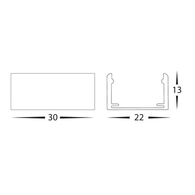 Mounting Clips to suit 18w Wall Washer Lights - HCP-24718-MC (2)