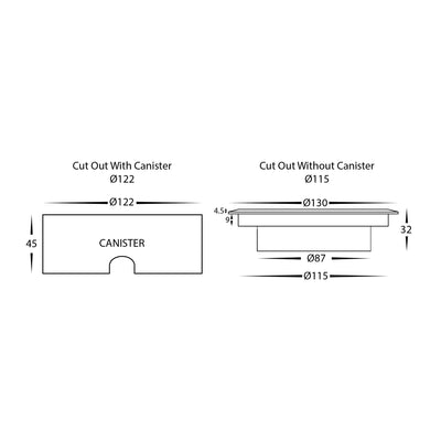 6w 24v DC Round Slim Inground Light