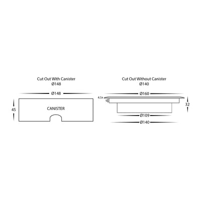 9w 24v DC Round Slim Inground Light