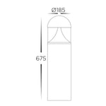 675mm 24w Large LED Bollard Light