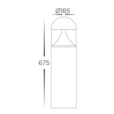 675mm 24w Large LED Bollard Light