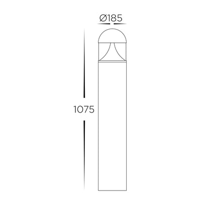 1075mm 24w Large LED Bollard Light