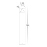1065mm 18w Large LED Bollard Light