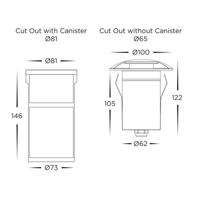4-6w 1 Way Inground Light