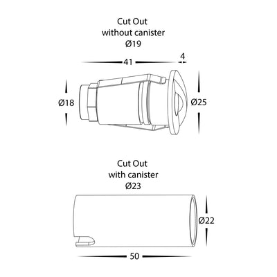 1w Solid Wall Light with Eyelid