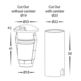 1w Mini 1 Way Inground Light