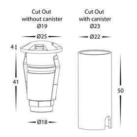 1w Mini 3 Way Inground Light