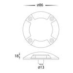 1.5w Four Way Directional Deck Lights
