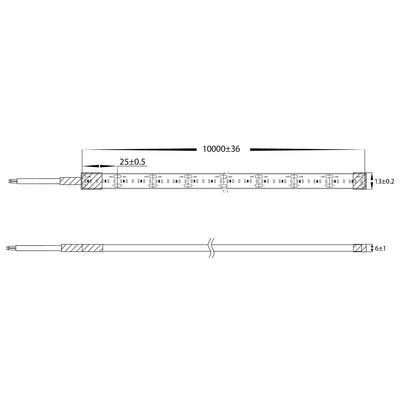 14.4w 24v DC 240LED 3000k IP67 Long Run LED Strip - HCP-3365143 (2)