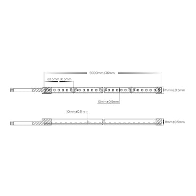 14.4w 24v DC 336LED RGB IP67 Square Flexible Neon LED Strip - HCP-3663140 (2)