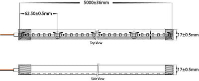 15w 24v DC RGBCW IP67 Side Bend HaviFlex Flexible Neon LED Strip