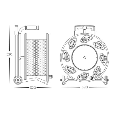 12W 240v 4000k or 5000k IP65 50m Portable LED Strip Reel - HCP-3825004 (2)
