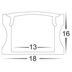 Deep Square Profile 18mm × 15mm