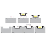 Shallow Recessed Square Profile 25mm × 7mm