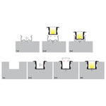 Deep Recessed Square Profile 25mm × 15mm