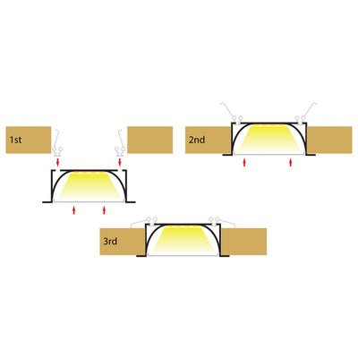 Deep Recessed Square Profile 98mm × 35mm