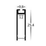 Suspended Profile 10mm × 25mm