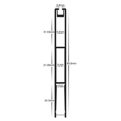 Suspended Profile 10mm × 89mm