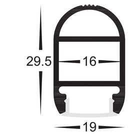 Wardrobe Profile 19mm × 30mm