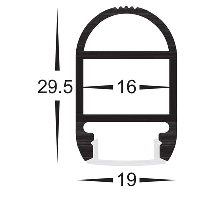 Wardrobe Profile 19mm × 30mm