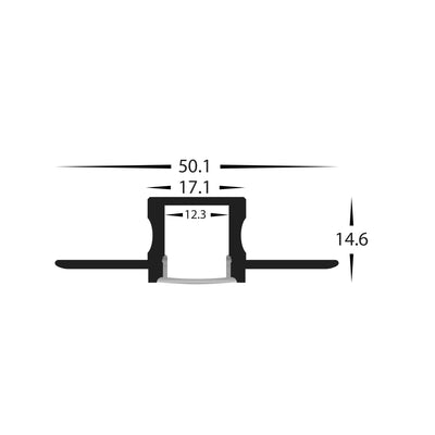 Top Bendable Gyprock Profile 51mm × 15mm