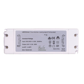 60w 24v DC TRIAC Dimmable LED Driver
