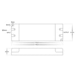 60w 24v DC TRIAC Dimmable LED Driver