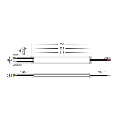 100W Dali 2 + Push Dim Dimmable LED Driver