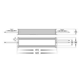 480w 24V DC Weatherproof LED Driver