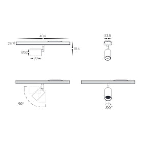 Triac + 0-1 10v Dimmable Linear Spot Light