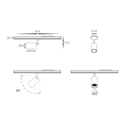 Triac + 0-1 10v Dimmable Linear Spot Light