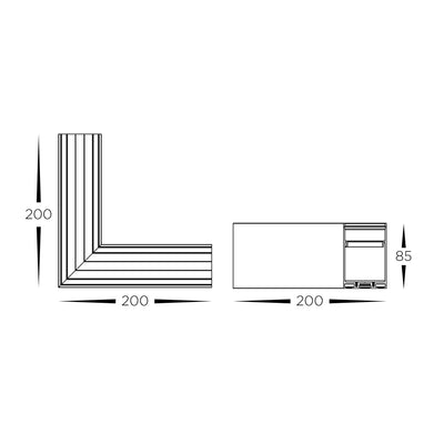 L Shape Connector to suit Linear Modules
